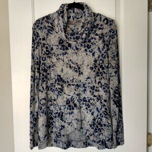 Peace & Pearls Women's Cowl Neck Lightweight Sweater Size M